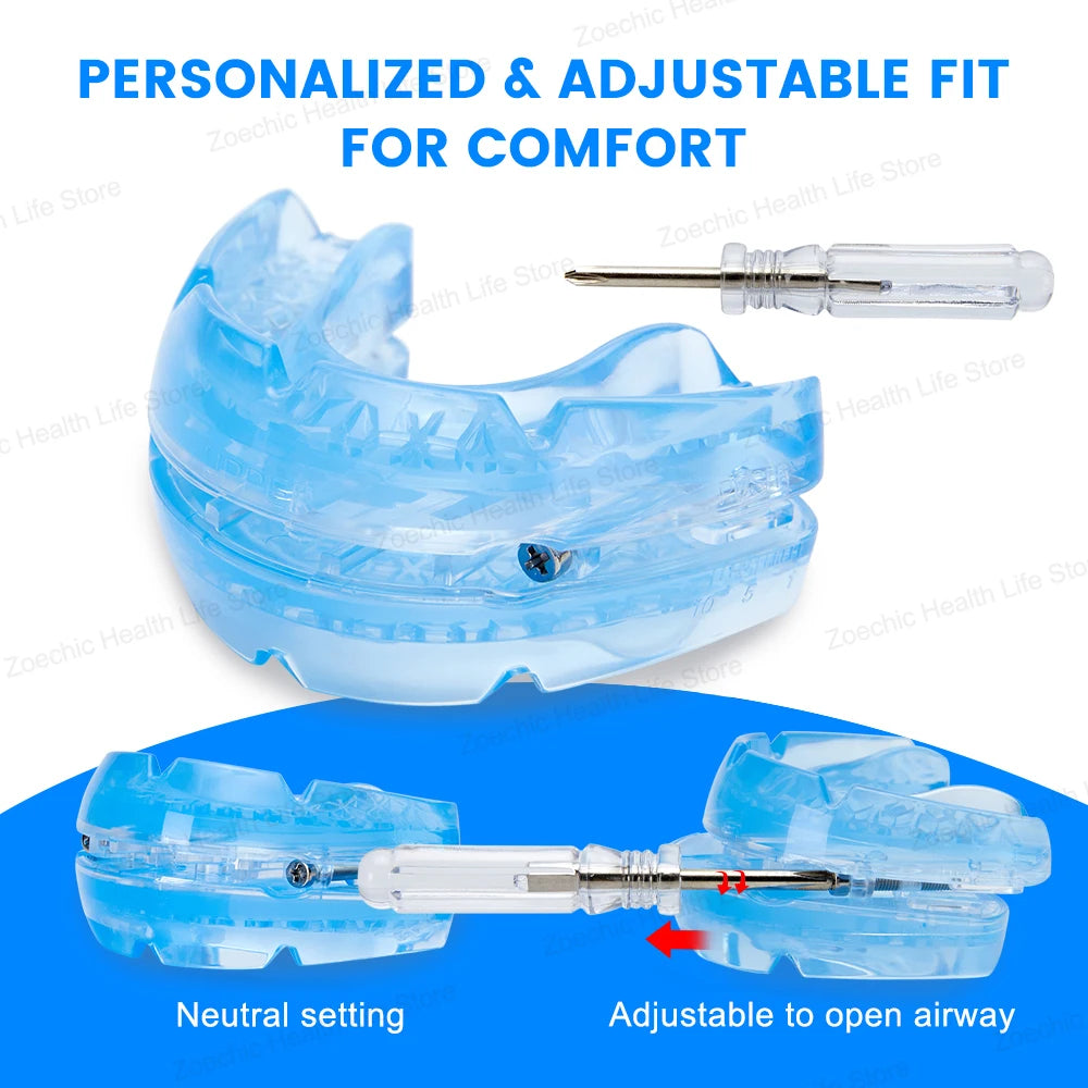 Anti-Snoring Mouthpiece Adjustable Anti Snoring Mouth Guard Sleeping Devices Bruxism Snoring Stopper Improve Sleep Mouthpiece