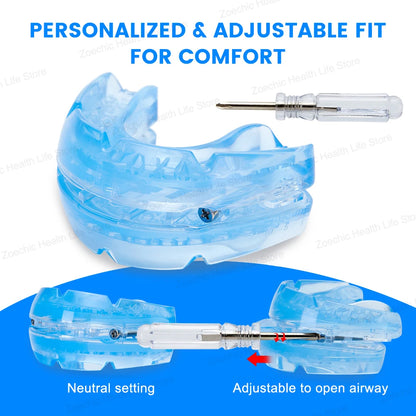 Anti-Snoring Mouthpiece Adjustable Anti Snoring Mouth Guard Sleeping Devices Bruxism Snoring Stopper Improve Sleep Mouthpiece